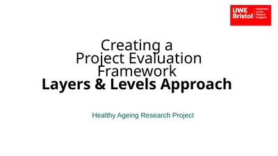 Creating a Project Evaluation Framework Layers &
