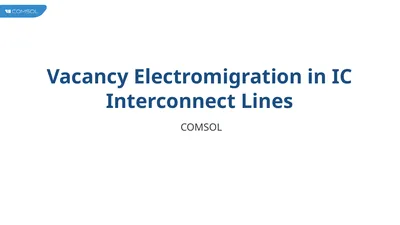 Vacancy Electromigration in IC Interconnect Lines