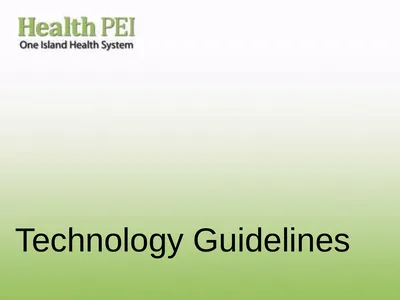 Technology Guidelines General | Technology