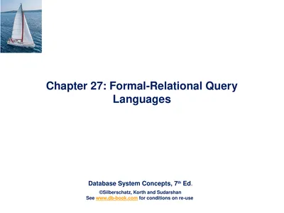 Chapter 27: Formal-Relational Query Languages