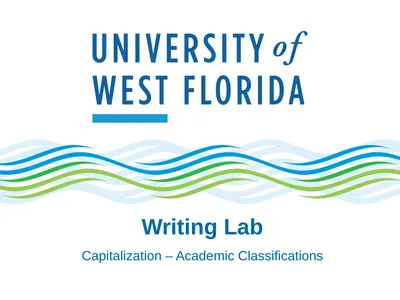 Writing Lab Capitalization – Academic
