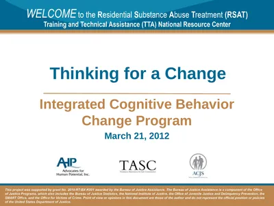 Thinking for a Change Integrated Cognitive
