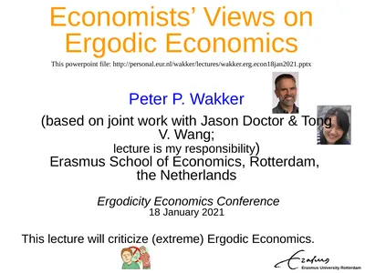 This lecture will criticize (extreme) Ergodic