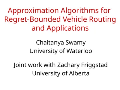 Approximation Algorithms for Regret-Bounded