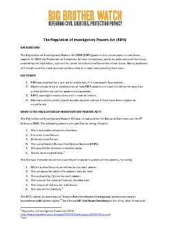 The Regulation of Investigatory Powers Act