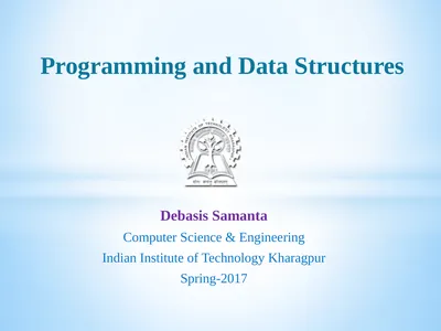 Debasis Samanta Computer Science & Engineering