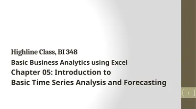 Highline Class, BI 348 Basic Business Analytics