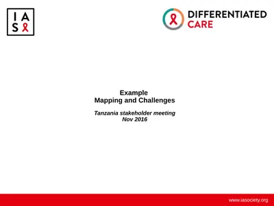 Example Mapping and Challenges Tanzania