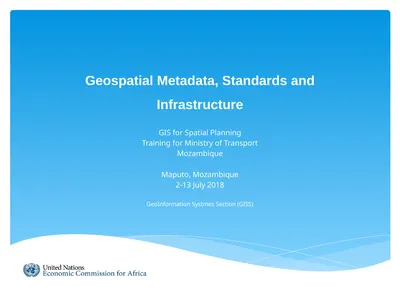 Geospatial Metadata, Standards and Infrastructure
