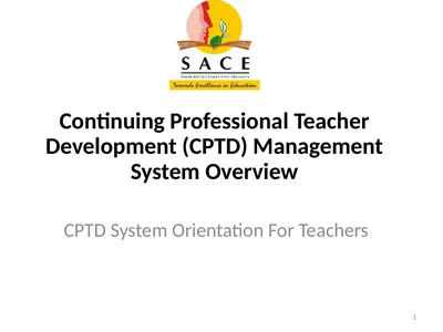 Continuing Professional Teacher Development (CPTD)