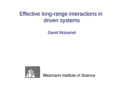 Effective long-range interactions in driven