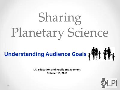 Sharing Planetary Science Understanding Audience
