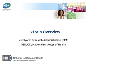 xTrain Overview electronic Research Administration