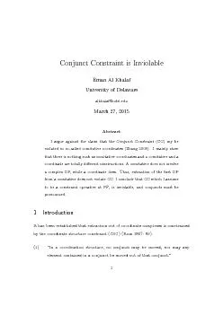 PDF-ConjunctConstraintisInviolableEmanAlKhalafUniversityofDelawarealkhalaf