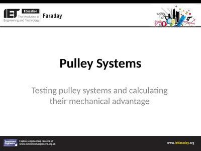 Pulley Systems Testing pulley systems and