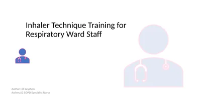 Inhaler Technique Training for Respiratory Ward