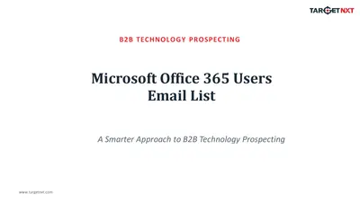 Microsoft Office 365 Users Email List