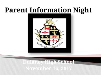 Parent Information Night Dulaney High School