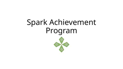 Spark Achievement Program Achievement Rank
