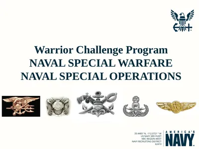 Warrior Challenge Program NAVAL SPECIAL WARFARE
