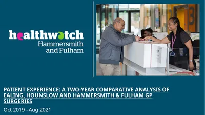 PATIENT EXPERIENCE: A TWO-YEAR COMPARATIVE