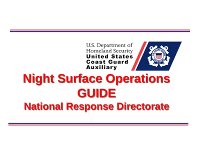 Night Surface Operations GUIDE National Response