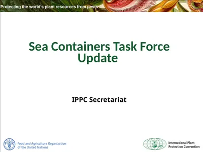 Sea Containers Task Force Update IPPC Secretariat