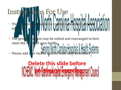 Instructions For Use This presentation has been