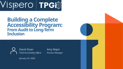 Building a Complete Accessibility Program: From