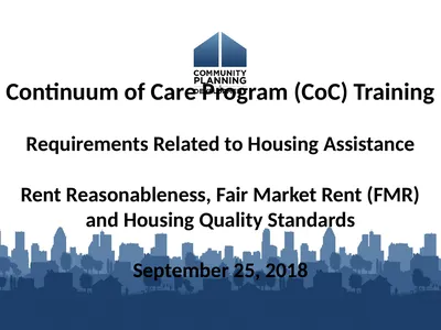 Continuum of Care Program (CoC) Training
