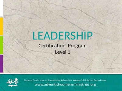 LEADERSHIP Certification Program Level 1 General
