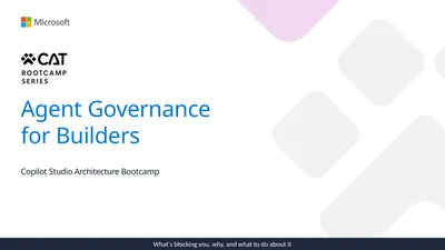 Agent Governance for Builders Copilot Studio