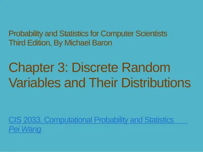 Probability and Statistics for Computer Scientists
