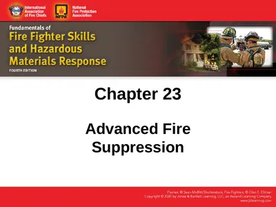Chapter 23 Advanced Fire Suppression Skill Drill