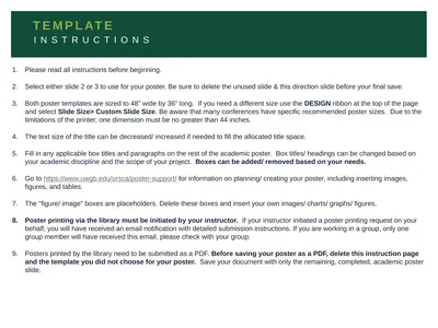 TEMPLATE INSTRUCTIONS Please read all instructions