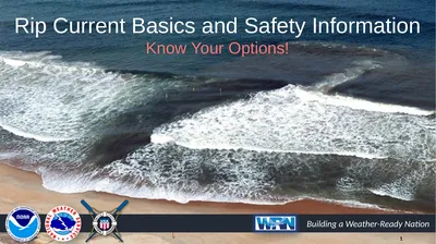 Rip Current Basics and Safety Information Know