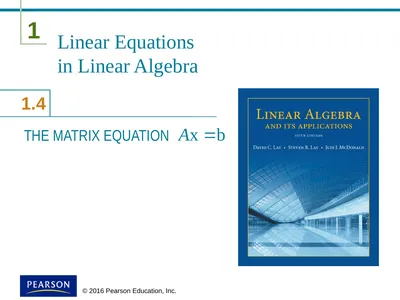 Linear Equations in Linear Algebra THE MATRIX