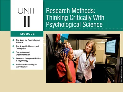 Unit 2 Research Methods: Thinking Critically With