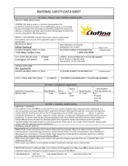 MATERIAL AFETY DATA SHEET