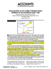 CharacteristicsoftheIodide/TriiodideRedoxMediatorinDye-SensitizedSolar