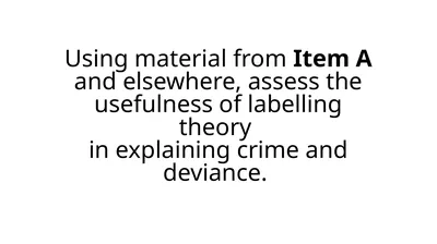 Using material from Item A and elsewhere, assess