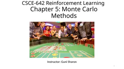 CSCE-642 Reinforcement Learning Chapter 5: Monte
