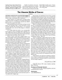 The Irksome Myths of Cancer