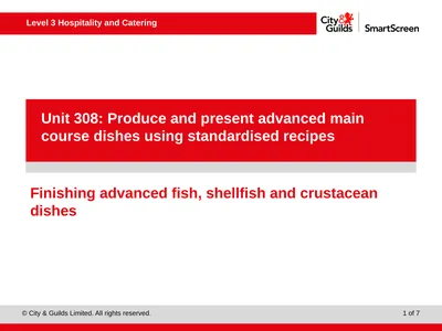 PowerPoint presentation Finishing advanced fish,