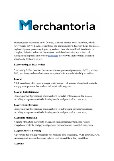Best Merchant Services and Payment Processing Directory