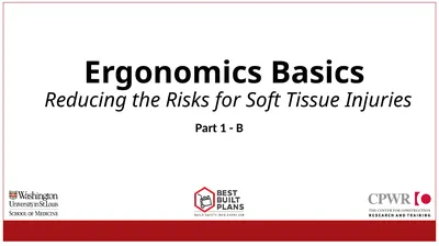 Ergonomics Basics Reducing the Risks for Soft