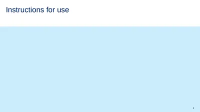 Instructions for use This resource is not a