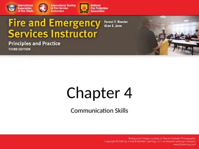 Chapter 4 Communication Skills Objectives Identify