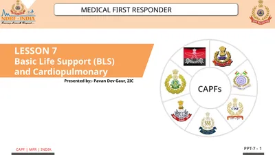 - 1 LESSON 7 Basic Life Support (BLS) and