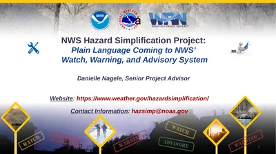 NWS Hazard Simplification Project: Plain Language